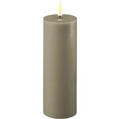 Beige LED Candles Deluxe Homeart Real Flame Sand LED Candle 15cm