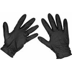 Sealey Black Diamond Grip Extra-Thick Nitrile Powder-Free Gloves Pack of