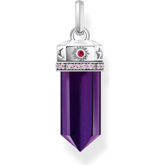 Amethyst Jewellery Thomas Sabo Sterling Silver Pendant Charm Violet Purple