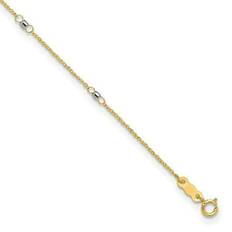 Primal Gold Ropa Anklet in 14k Yellow and White Tt