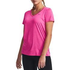 Under Armour Sportswear Garment - Women T-shirts Under Armour Women's Tech Twist T-Shirt Pink/White