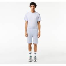 Lacoste Cotton Trousers & Shorts Lacoste Men's Organic Brushed Cotton Fleece Jogger Shorts Light Blue