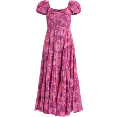 Florals - Purple Dresses Free People Women's SHORT SLEEVE SUNDRENCHED Pink