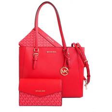 Red Totes & Shopping Bags Michael Kors Women's Handbag CHARLOTTE Red 34 x 27 x 11 cm