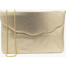 Gold Clutches Paradox London Doris Shimmer Envelope Clutch Bag
