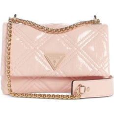 Guess Pink Handbags Guess Deesa Mini Convertible Crossbody Flap Blush
