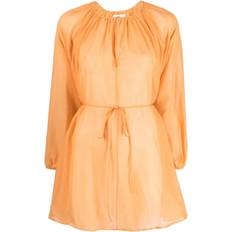 Men - Orange Dresses MANEBI Minorca Silk-cotton Voile Dress Orange