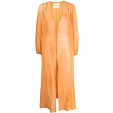 Men - Orange Dresses MANEBI Goias Silk-cotton Voile Dress Orange M-L
