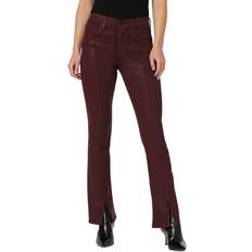 Red Jeans HUDSON Jeans Barbara Coated Bordeaux Bootcut Jean