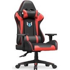 Bigzzia Ergonomic Gaming Chair with Lumbar Cushion&Headrest&Fixed Armrest 155 Degree Red One Size