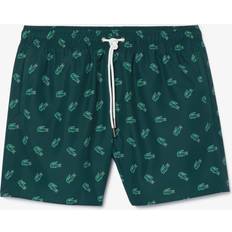 Lacoste Swimwear Lacoste Croc Pattern Swim Shorts Green