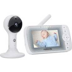 Motorola Child Safety Motorola VM64 Smart Connect Wi-Fi Video Baby Monitor with Nursery App and 4.3" Parent Unit, White