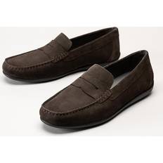 Geox Men Low Shoes Geox U Ascanio Mörkbruna loafers skinn