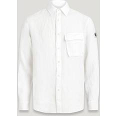Belstaff Shirts Belstaff Men's Scale Linen Shirt White