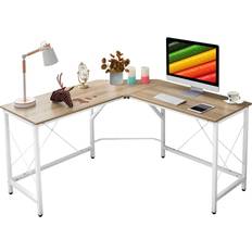 Gr8 Home Wooden L Shape Computer Corner Writing Desk