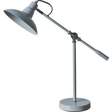ValueLights Industrial Grey Table Lamp