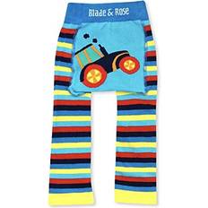 Blade & Rose Unisex Baby Clothes, Farmyard Tractor-Print Knit Leggings, 3-4 Years