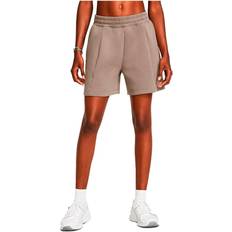 Under Armour Brown - Women Shorts Under Armour Unstoppable Fleece Pleated Shorts Beige Woman