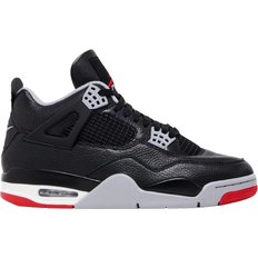 43 ½ - Men Shoes Nike Air Jordan 4 Retro M - Black/Fire Red/Cement Grey/Summit White