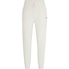 Hugo Boss Women Trousers Hugo Boss Cotton-terry tracksuit with print White