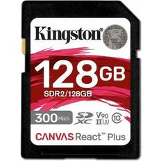 Kingston Memory Cards Kingston Canvas React Plus SDXC Class 10 UHS-II U3 ​​V90 300/260MB/s 128GB