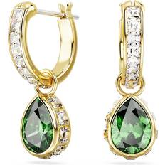 Swarovski Earrings Swarovski Stilla Drop Earrings - Gold/Transparent/Green