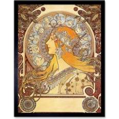 Wee Blue Coo Alphonse Mucha 1896 Zodiac Signs Art Nouveau Old Master Painting