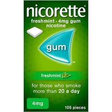Nicorette Medicines Nicorette Freshmint 4mg 105pcs Chewing Gum