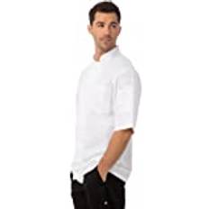 Chef Works Montreal Cool Vent Unisex-Kochjacke mit kurzen Ärmeln Weiß Weiß
