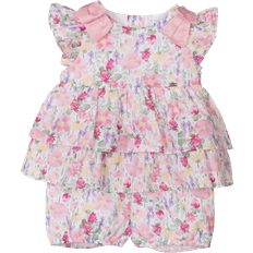 Mayoral Baby Floral Print Shorts Set - Pink