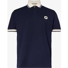 Gucci Polo Shirts Gucci Mens Bracknell/mix Brand-patch Contrast-trim Stretch-cotton Polo Shirt