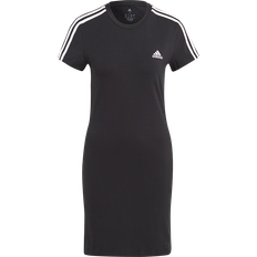 Adidas Cotton Dresses adidas Essentials 3-Stripes Tee Dress - Black/White