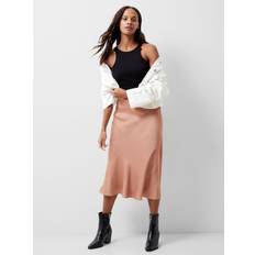 French Connection Women Skirts French Connection Ennis Satin Slip Midi Skirt