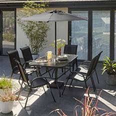 Metal Patio Dining Sets Garden & Outdoor Furniture Dunelm 8 Piece Patio Dining Set, 1 Table incl. 6 Chairs