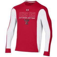 Under Armour Men's Red Texas Tech Raiders On-Court Shooter Bench Long Sleeve T-Shirt