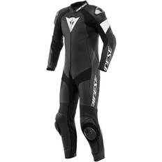 Motorcycle Suits Dainese Tosa One Piece Perforated Leather Suit Black White