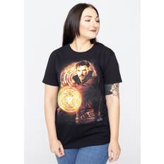 Shirtinator Doctor Strange Strange Fire T-Shirt Schwarz