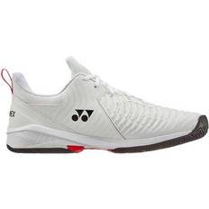 Men - White Racket Sport Shoes Yonex Power Cushion Sonicage 3 M - White/Red