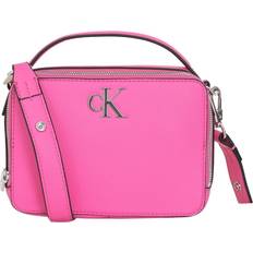 Calvin Klein Jeans Faux Textured Leather Bag Pink