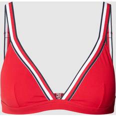 Tommy Hilfiger Bikinis on sale Tommy Hilfiger Global Stripe Padded Triangle Bikini Top PRIMARY RED