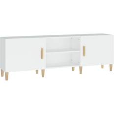 vidaXL Engineered Wood White TV Bench 150x50cm