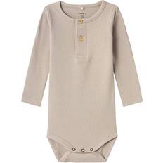 Modal Children's Clothing Name It Kab LS Bodysuit - Pure Cashmere (13198041)