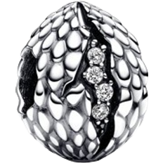 Transparent Charms & Pendants Pandora Game of Thrones Sparkling Dragon Egg Charm - Silver/Transparent