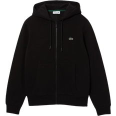 Lacoste Men Jumpers Lacoste Men's Kangaroo Pocket Fleece Sweatshirt - Black