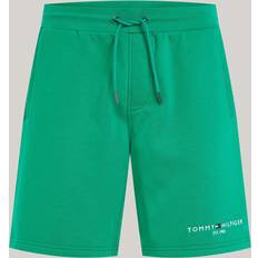 Tommy Hilfiger Black - Men Shorts Tommy Hilfiger Drawstring Waist Straight Sweat Shorts OLYMPIC GREEN