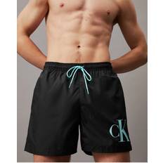 Calvin Klein Swimming Trunks Calvin Klein Swimwear Men's Monogram Swimming Shorts Black
