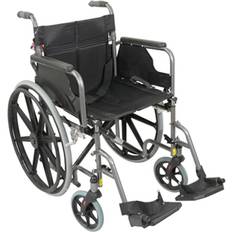 Loops Deluxe Self Propelled Steel Wheelchair Semi-Foldable Design Hammered Finish