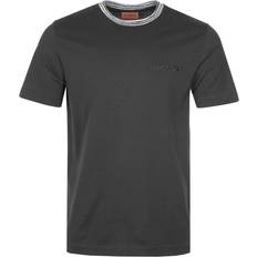 Missoni Stripe Collar T-shirt - Black