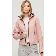 Superdry Outerwear Superdry Hooded Soft Shell Trekker Jacket, Vintage Blush Pink