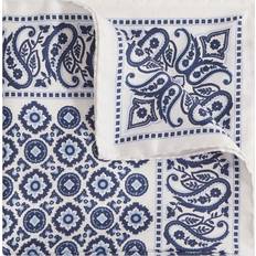 Handkerchiefs Reiss Domenico Silk Paisley Print Pocket Square, Blue/Multi